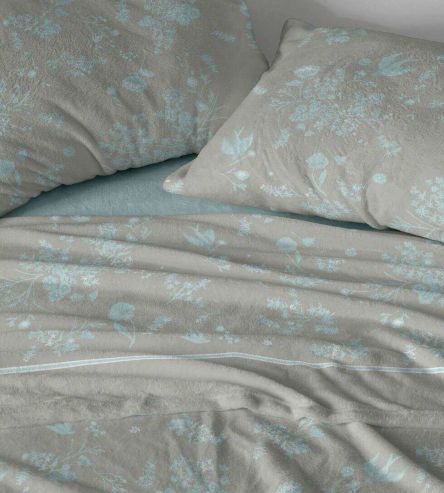 Sábanas Nacarina®, tacto aterciopelado, diseño 059 color Jade