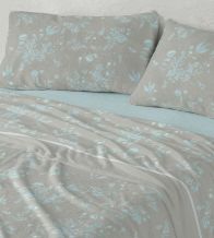 Sábanas Nacarina®, tacto aterciopelado, diseño 059 color Jade