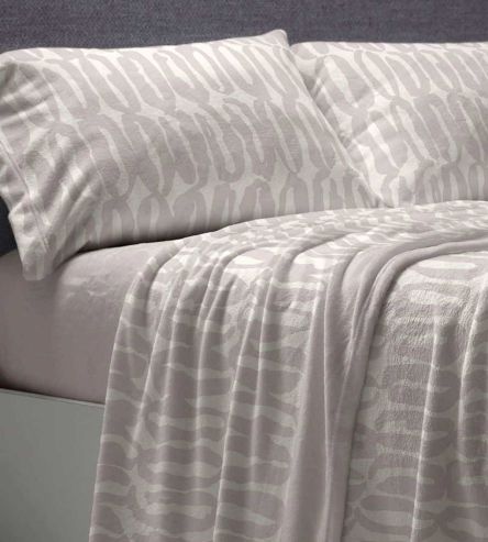 Sábanas Nacarina®, tacto aterciopelado, diseño 060 color Nude