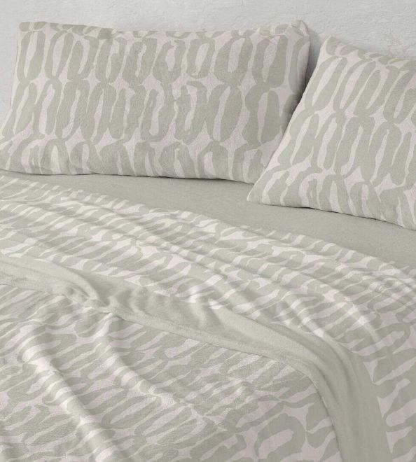 Sábanas Nacarina®, tacto aterciopelado, diseño 060 color Menta