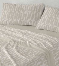 Sábanas Nacarina®, tacto aterciopelado, diseño 060 color Lino
