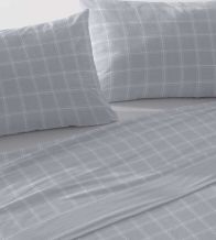 Juego de sábanas nuevo tejido Velvelina®, diseño 008 color Acero