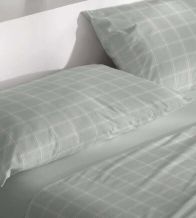 Juego de sábanas nuevo tejido Velvelina®, diseño 008 color Salvia