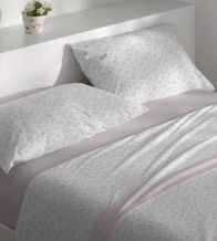 Juego de sábanas nuevo tejido Velvelina®, diseño 009 color Nude