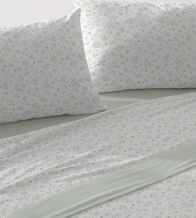 Juego de sábanas nuevo tejido Velvelina®, diseño 009 color Menta