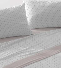 Juego de sábanas nuevo tejido Velvelina®, diseño 010 color Nude