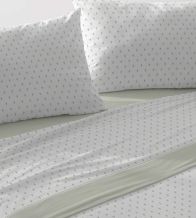 Juego de sábanas nuevo tejido Velvelina®, diseño 010 color Verde