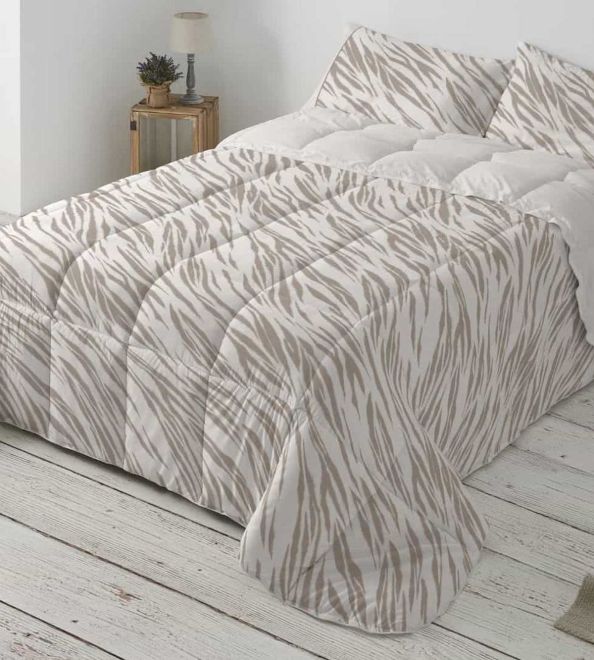 Edredón de invierno, alto poder calorífico, diseño 265 color Moka