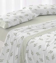 Sábanas estampadas algodón 100%, diseño 632 Verde