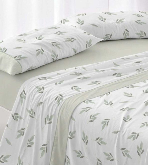 Sábanas estampadas algodón 100%, diseño 632 Verde