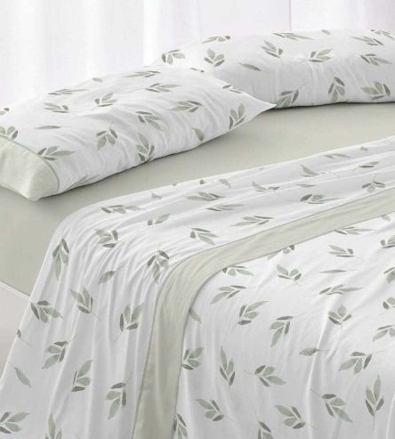 Sábanas estampadas algodón 100%, diseño 632 Verde