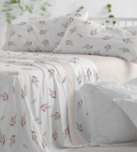 Sábanas estampadas algodón 100%, diseño 632 Beige