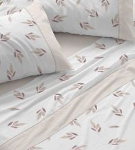 Sábanas estampadas algodón 100%, diseño 632 Beige