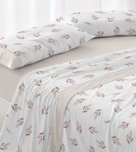 Sábanas estampadas algodón 100%, diseño 632 Beige