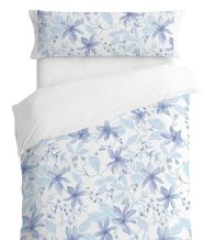 Fundas nórdicas estampadas de 200 hilos, diseño 014 Azul (Sin bajera)