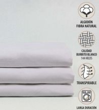 Juegos de sábanas hostelería gris, algodón  T12