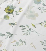 Juego de sábanas color menta diseño floral acuarelado 144