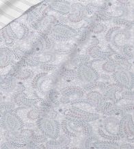 Juego de sábanas 100% algodón color azul diseño paisley 636