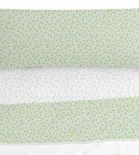 Juego de sábanas color verde diseño floral 183