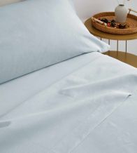 Juegos de sábanas hostelería azul, mezcla T12