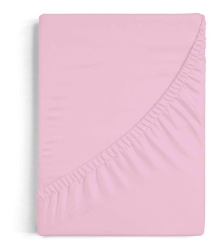 Sábanas bajeras ajustables Algodón-Poliéster 50/50, A7 Rosa