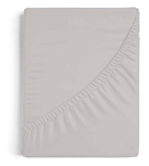 Sábanas bajeras ajustables Algodón-Poliéster 50/50, A7 Gris