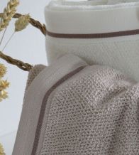 Juego de toallas de rizo algodón , diseño 213 color Beige