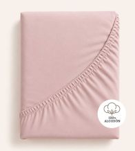 Sábanas bajeras ajustables Algodón, A8 Rosa