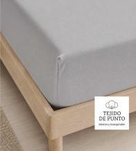 Sábana bajera gris 100% Algodón Tejido de Punto ADJ001