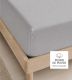 Sábana bajera gris 100% Algodón Tejido de Punto ADJ001