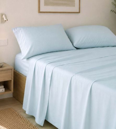 Juegos de sábanas hostelería azul, mezcla T12