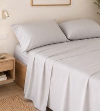 Juegos de sábanas hostelería gris, mezcla T12