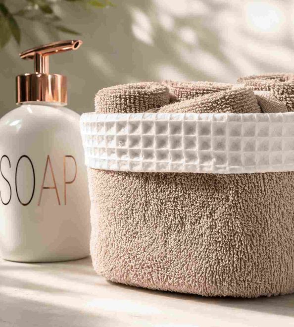 Set toallas tocador, 196 Beige natural