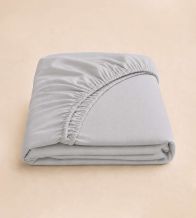 Sábanas bajeras ajustables Algodón-Poliéster 50/50, A7 Gris