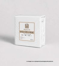 Sábana ajustable, tejido Velvelina®, 001 Azul Nuevas sábanas de invierno, textura aterciopelada