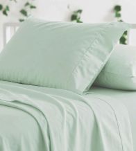 Sábanas de algodón 180 hilos, Menta, de Burrito Blanco