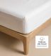 Sábana bajera Algodón Percal 180 Hilos, Diseño 400 - Blanco