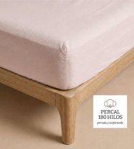 Sábana bajera Algodón Percal 180 Hilos, Diseño 400 - Nude