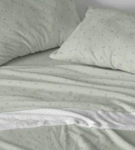 Juego de sábanas coralina beige floral 100