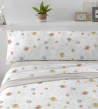 Sábanas de coralina color teja estampado 107