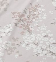 Juego de sábanas algodón color nude floral 579