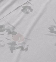 Juego de sábanas gris floral 057