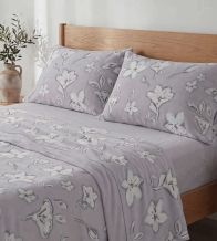 Juego de sábanas coralina color malva diseño 103