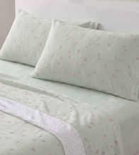 Juego de sábanas coralina beige floral 100