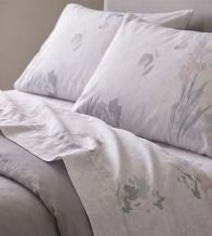 Juego de sábanas gris floral 057