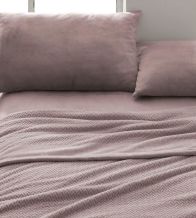 Sábanas Coralina, tacto peluche, diseño 999 color Cocoa