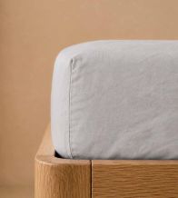 Sábana bajera ajustable Algodón, A8 Gris