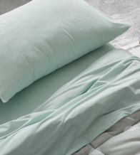 Juego de sábanas tejido Velvelina®, 003 Menta - Nuevas sábanas de invierno, textura aterciopelada