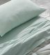 Juego de sábanas tejido Velvelina®, 003 Menta - Nuevas sábanas de invierno, textura aterciopelada