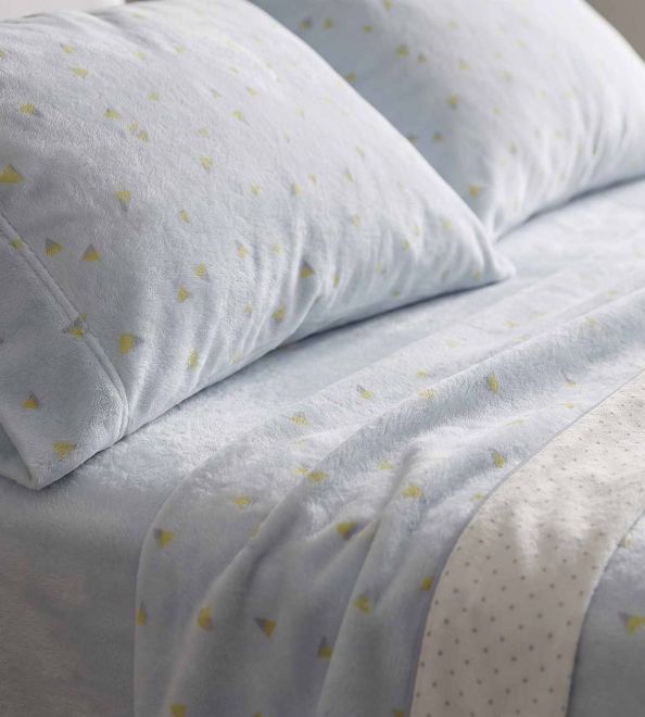 Juego de sábanas Coralina - Azul floral 100
